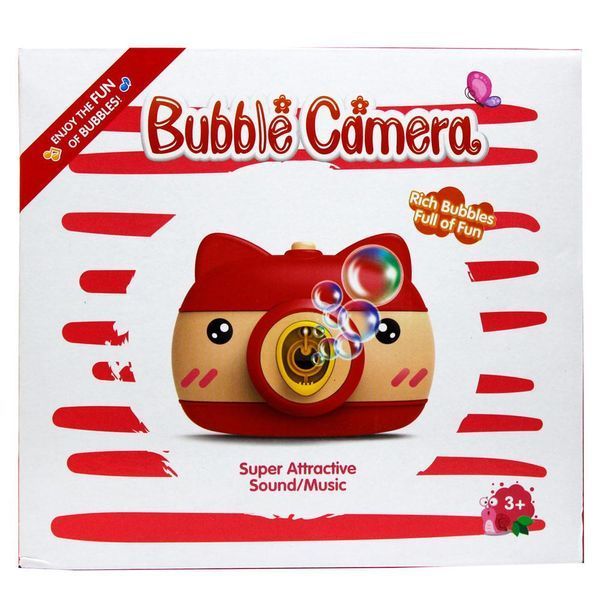 Дитячий фотоапарат для мильних бульбашок Bubble Camera Генератор мильних бульбашок 60454 фото