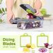 Універсальна овочерізка - мультислайсер Nicer Dicer 25 в 1 &middot; Терка - подрібнювач з контейнером, 25 предметів 52478 фото 6