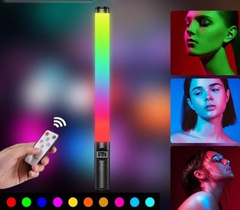 LED Лампа &ndash; меч Led Stick RGB для фото и видео &bull; Освещение для съемок &bull; Световые эффекты &bull; Светодиодная осветительная лампа &ndash; жезл 51474 фото