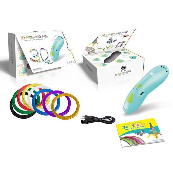 Бездротова 3D ручка Rich Fish Toys 9901 Набір із трафаретами для дитячої творчості 1296510383 фото