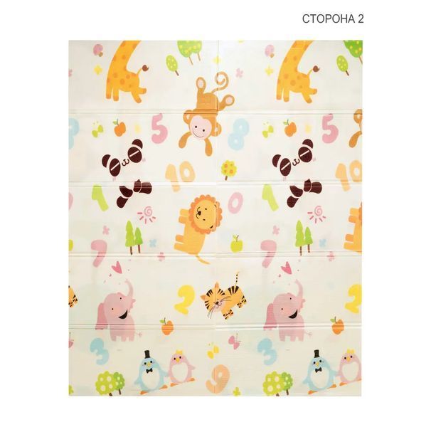 Дитячий розвиваючий складний термокилимок 200*180 см Folding baby mat Ігровий килимок для дітей (Ростомір) 53121 фото