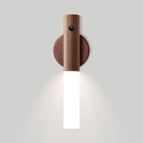 Настінний світильник &ndash; нічник Wood Light із датчиком руху 52073 фото