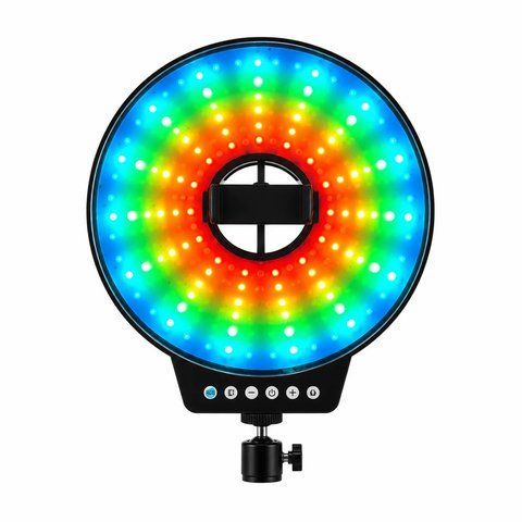 Світлодіодна LED лампа MJ-261 кільцева RGB 26 см з USB підключенням 58422 фото