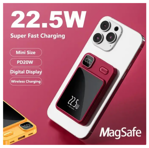Мобільна зарядка Magnetic Power Bank 90.000mAh 22.5W ∙ Компактний та потужний павербанк Magnetic Power Bank 90.000mAh 22.5W 57337 фото