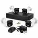 Комплект відеоспостереження DVR KIT UCAM на 4 камери з реєстратором Full HD 57875 фото 1