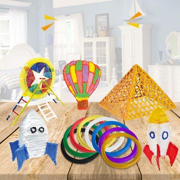 Бездротова 3D ручка з трафаретами 3D Painting Pen 9902 USB ∙ Дитячий набір для творчості 11475 фото