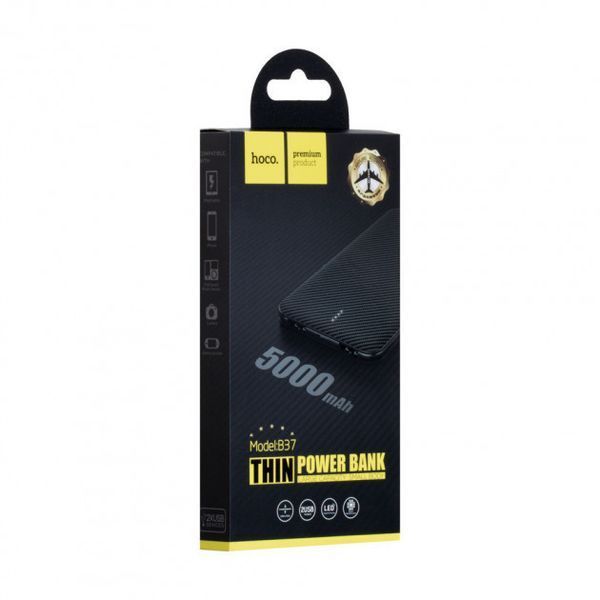 Power Bank Hoco B37 Persistent 5000 mAh Black CG09 PR4 1083433903 фото