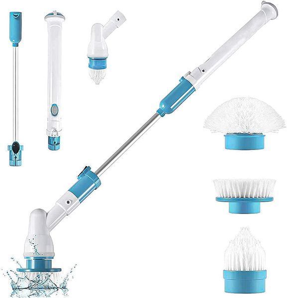 Щітка акумуляторна ELECTRIC SPIN SCRUBBER 5в1 ∙ Бездротова електрощітка для прибирання ELECTRIC SPIN SCRUBBER MA-1 57348 фото