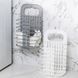 Підвісний складний кошик для білизни Grand laundry basket у ванну кімнату з ручкою та гачками 52023/12 фото 1