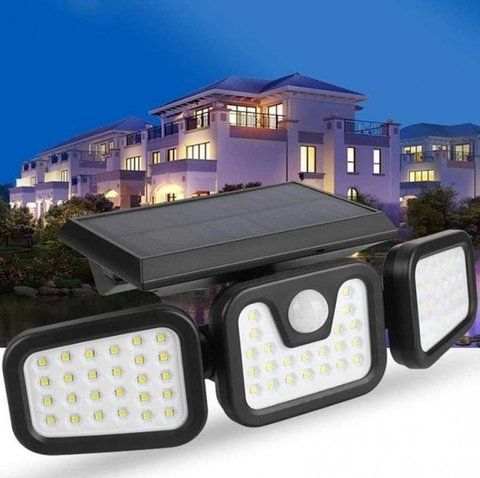 Вуличний світлодіодний LED світильник FL-1725A Split Solar WallLamp на сонячній батареї з датчиком руху 51850/5 фото