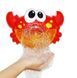 Музичний Краб &ndash; піноутворювач Bubble Crab &middot; Іграшка для ванни Генератор мильних бульбашок &middot; Краб &ndash; пузир на батарейках 51356/51 фото 3